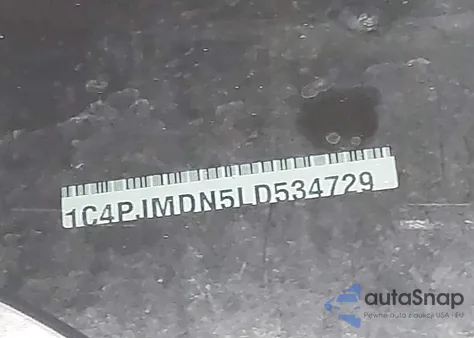 2020 Jeep Cherokee Limited 4X4 z USA, uszkodzony, nr VIN 1C4PJMDN5LD534729